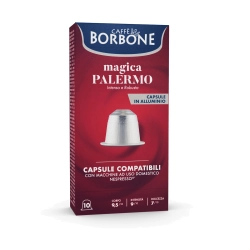Caffè Borbone10Caps Alluminio Compatibili Nespresso Magica Palermo