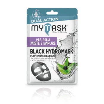 MYMASK Maschera viso Black Hydromask