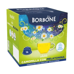 Caffè Borbone16 Capsule Camomilla Melatonina Compatibili DolceGusto