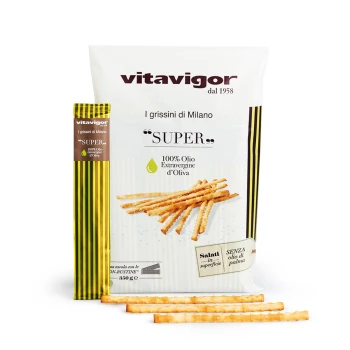 VitavigorGrissini SUPER
Salati in superficie. 350g.