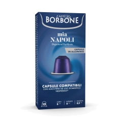 Caffè Borbone10Caps Alluminio Compatibili Nespresso Mia Napoli