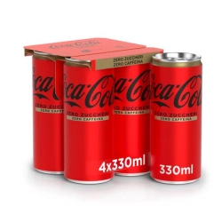 Coca ColaCoca-Cola Zero Zuccheri Zero Caffeina 4 x 330m