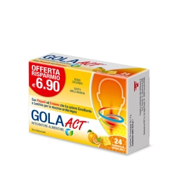 Linea ActGola gusto Miele Arancia 24 compresse