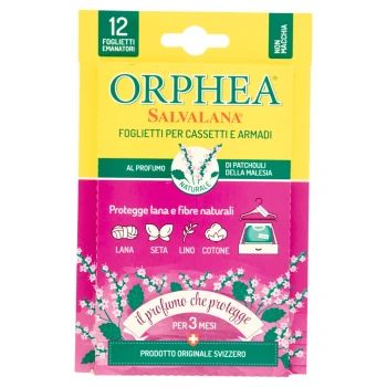 OrpheaSalvalana Foglietti al Profumo di Patchouli della Malesia per Cassetti e Armadi 12 pz