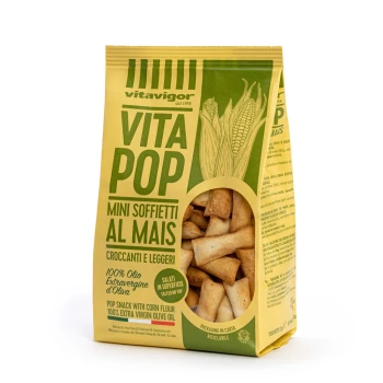 VitavigorVITAPOP Soffietti al Mais 120g . Salati in superficie.